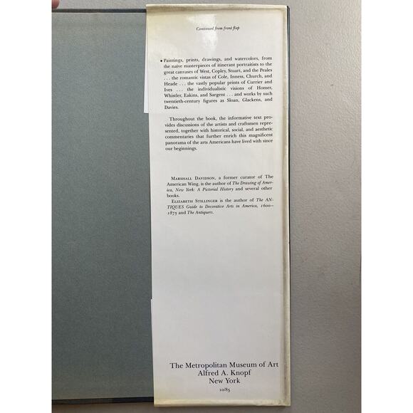 The American Wing The Metropolitan Museum Of Art Hardcover Book 1987. GUC. - Picture 9 of 11